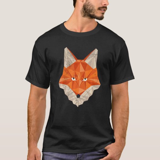 Fox polygon hunter hunting  1 t-shirt (Voorkant)