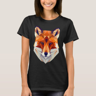Fox Polygon Wild Animal Wildlife Zookeeper Geomet T-shirt
