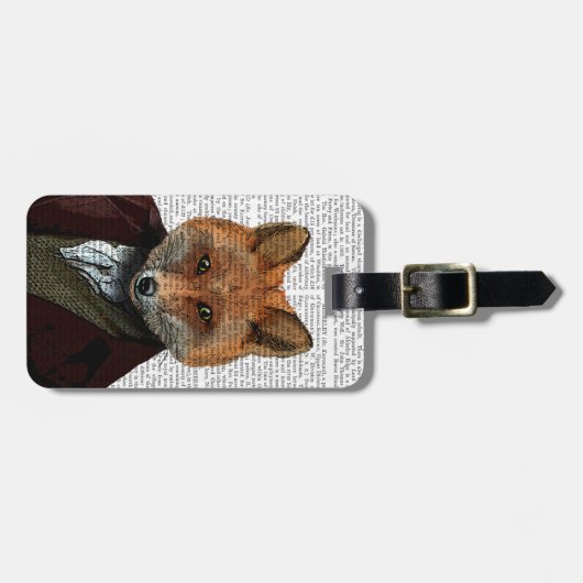 Fox Portrait 2 Bagagelabel (Voorkant horizontaal)