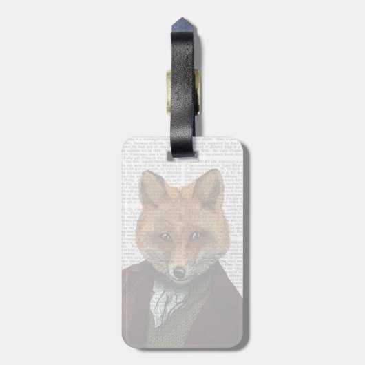 Fox Portrait 2 Bagagelabel (Achterkant verticaal)