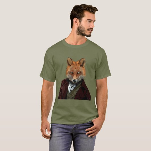 Fox Portrait 2 T-shirt (Voorkant volledig)
