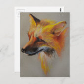 Fox Portrait Briefkaart (Voorkant / Achterkant)