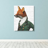 Fox Portrait Canvas Afdruk (Insitu (Houten vloer))