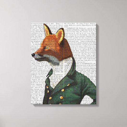 Fox Portrait Canvas Afdruk (Voorkant)