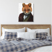 Fox Portrait Canvas Afdruk (Insitu (Slaapkamer))