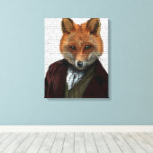 Fox Portrait Canvas Afdruk (Insitu (Houten vloer))