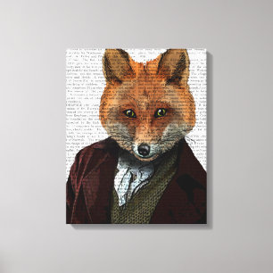 Fox Portrait Canvas Afdruk