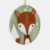 Fox Portrait Keramisch Ornament (Rechts)