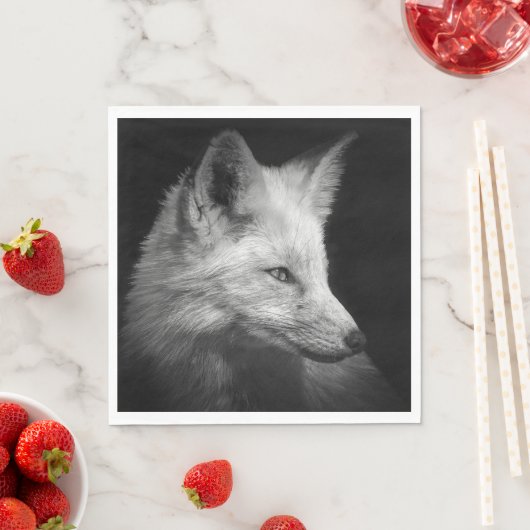 Fox Portrait Napkins Servet (Insitu)