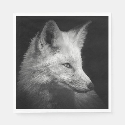 Fox Portrait Napkins Servet (Voorkant)