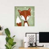 Fox Portrait Poster (Thuiskantoor)