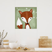 Fox Portrait Poster (Keuken)