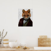 Fox Portrait Poster (Keuken)