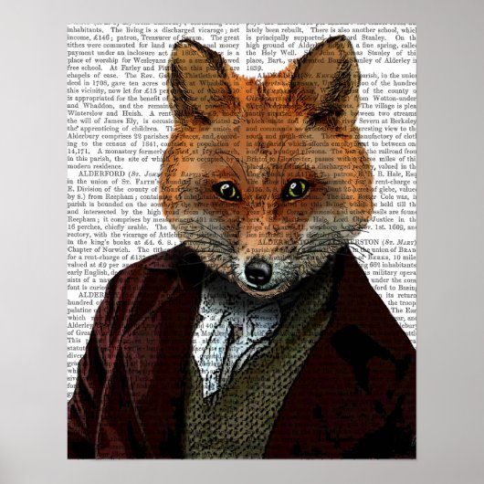 Fox Portrait Poster (Voorkant)