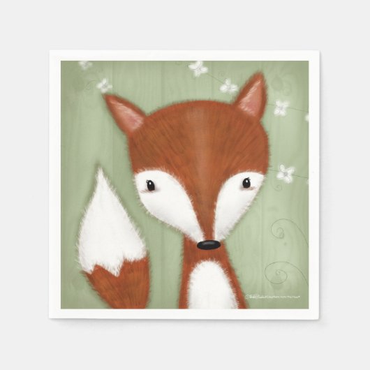 Fox Portrait Servet (Voorkant)
