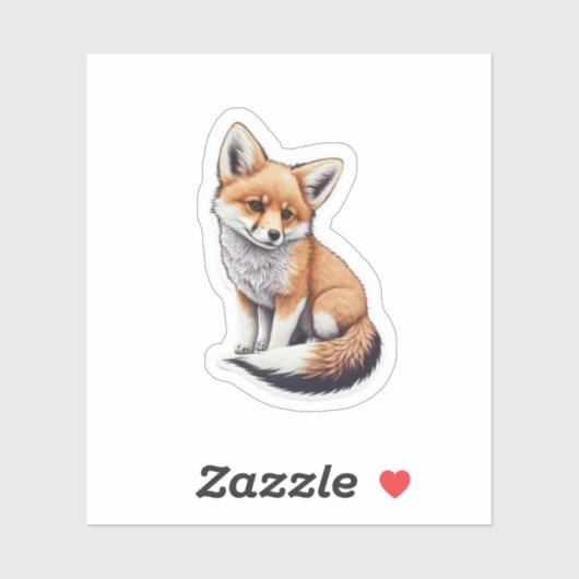 Fox Portrait Sticker (Vel)