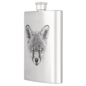 Fox Portrait Wildlife Illustration Hip Flask Heupfles (Links)