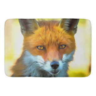 Fox Portret Realistic Wildlife Art Badmat