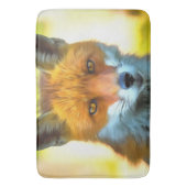 Fox Portret Realistic Wildlife Art Badmat (Voorkant Verticaal)