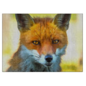 Fox Portret Realistic Wildlife Art Snijplank (Voorkant)