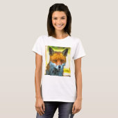 Fox Portret Realistic Wildlife Art T-shirt (Voorkant volledig)