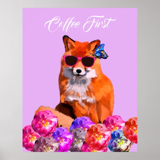 Fox Poster aangepaste tekst Poster (Voorkant)