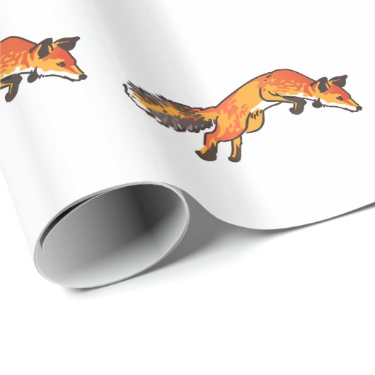 Fox Pounce Cadeaupapier (Rol Hoek)
