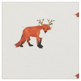 Fox Print Fabric Stof