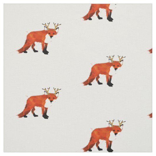 Fox Print Fabric Stof (Swatch)