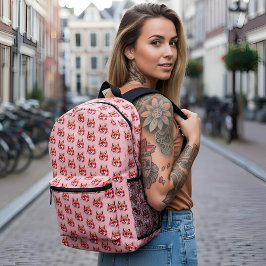 Fox Printed Backpack Bedrukte Rugzak