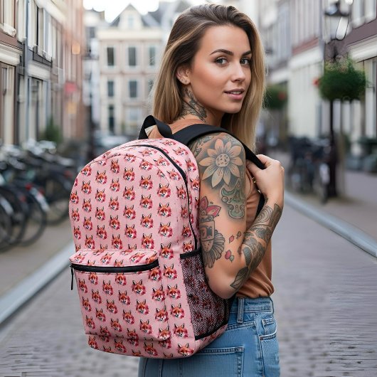 Fox Printed Backpack Bedrukte Rugzak