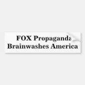 FOX Propaganda Brainwashes Amerika Bumpersticker (Voorkant)
