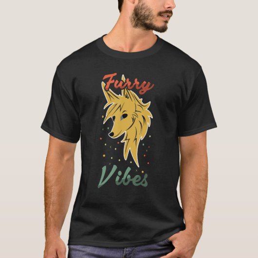 Fox Proud Furry Tail Ear Furry Vibes Furry Person  T-shirt (Voorkant)