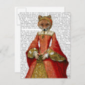 Fox Queen 2 Briefkaart (Voorkant / Achterkant)