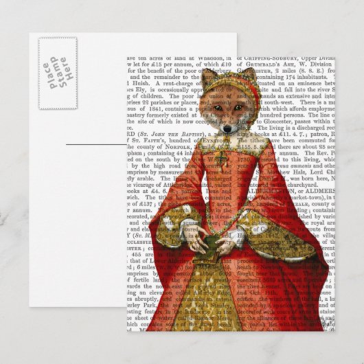 Fox Queen 2 Briefkaart (Voorkant / Achterkant)