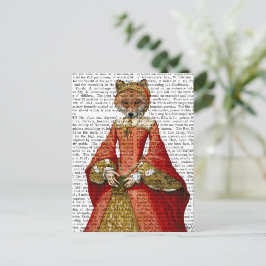 Fox Queen 2 Briefkaart (Staand voorkant)