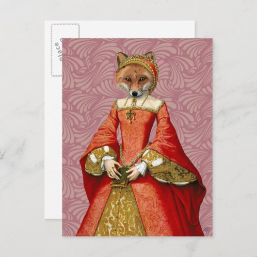 Fox Queen Briefkaart (Voorkant / Achterkant)