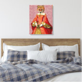 Fox Queen Canvas Afdruk (Insitu (Slaapkamer))