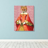 Fox Queen Canvas Afdruk (Insitu (Houten vloer))