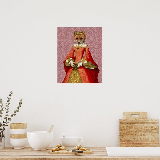 Fox Queen Poster (Keuken)