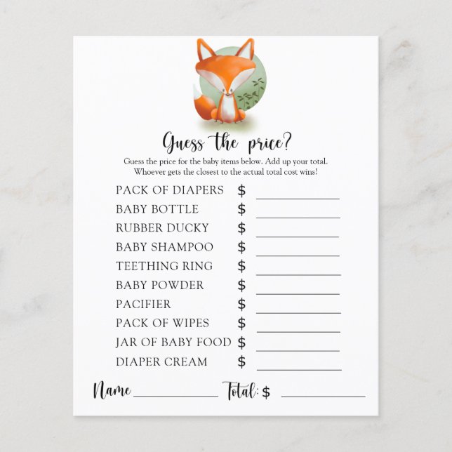 Fox - Raad eens de prijs! Game (Voorkant)