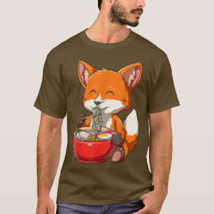 Fox Ramen Japans noedles Cute Kawaii Anime Gift T-shirt
