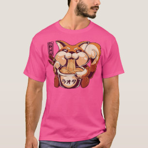 Fox Ramen Noodle Love Noodles geeft Japan Food T-shirt