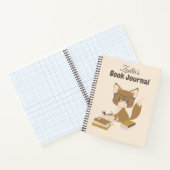 Fox Reading Journal Book Review gepersonaliseerd Notitieboek (Binnen)