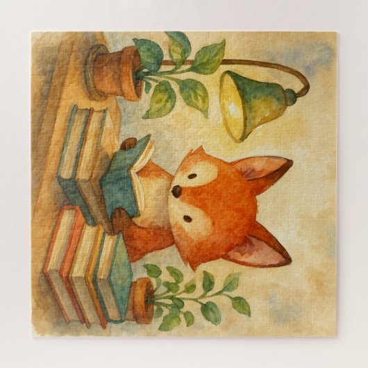 Fox Reading Nook Legpuzzel (Horizontaal)