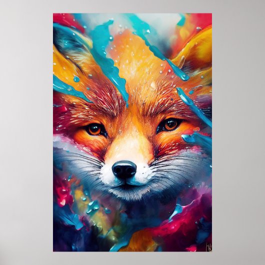 Fox Red Fox Animal Discovery Adventure Natuur Poster (Voorkant)
