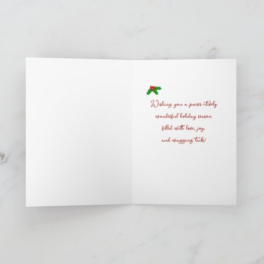 Fox Red Lab, Chocolate Lab Magische Kerst Feestdagen Kaart (Binnen)