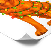 Fox Red Lab Christmas Tree Light Pajama Labrador D Poster (Hoek)