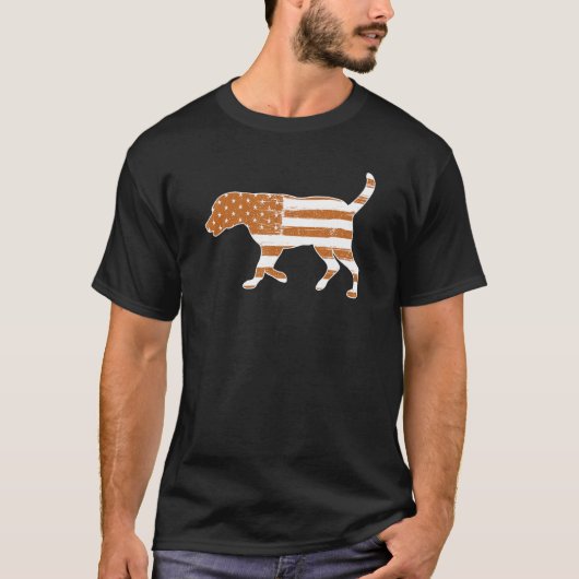 Fox Red Lab Mom Dad Labrador Retriever Flag T-shirt (Voorkant)