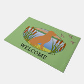 Fox Red Labrador Bird Dog Sunset Ovaal Deurmat (Schuin)